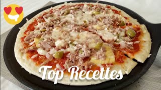 بيتزا سائلة في المقلاة بنيينة بزاف لن تستغني عنها Pizza liquide à la poele facile en 10 min