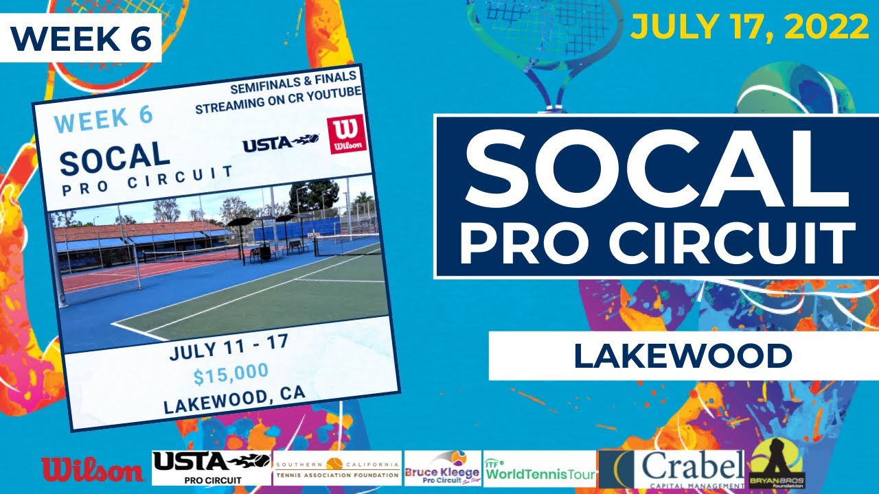 Live Pro Tennis Lakewood Open Mens and Womens Singles Finals 2022 SoCal Pro Circuit