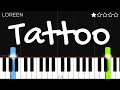 Loreen  tattoo  easy piano tutorial