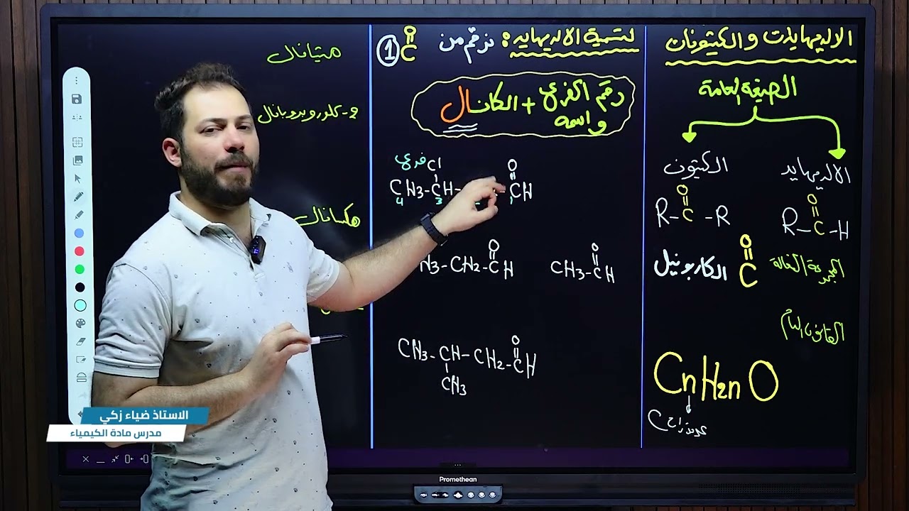 العضوية م 5 الالديهادات والكيتونات ضياء زكي