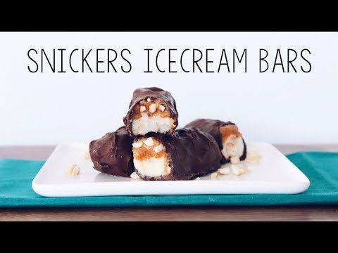 VEGAN SNICKERS ICECREAM BARS