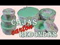 Como hacer Cajas Redondas de cartón reciclado tipo Matrioskas 🎁