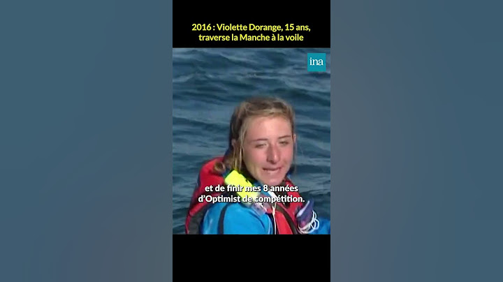 EN 2016 VIOLETTE DORANGE TRAVERSAIT LA MANCHE A LA VOILE #vendéeglobe#globe# @Violette Dorange