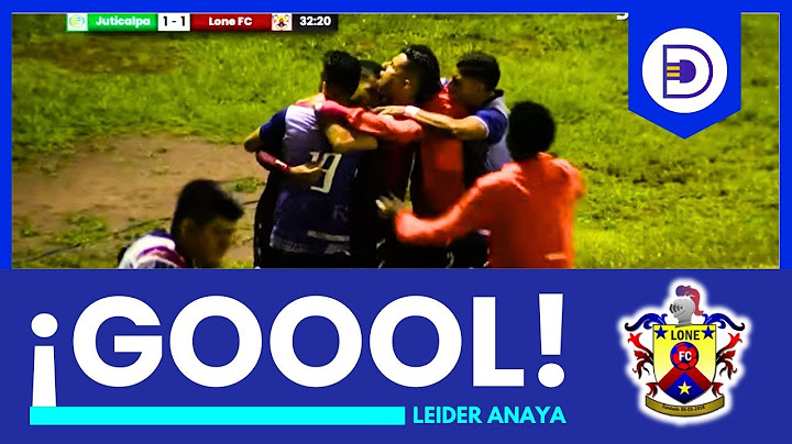 Gol de Leider Anaya en el partido Juticalpa vs Lone FC por la final de la Liga de Ascenso