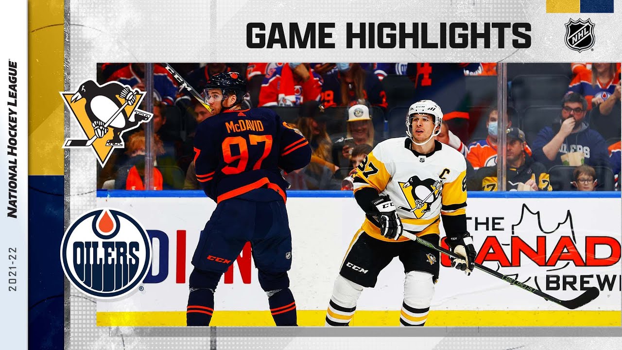 Penguins Oilers 12/1/21 NHL Highlights YouTube
