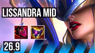 LISSANDRA vs AKALI (MID) | KR Master | 26.9