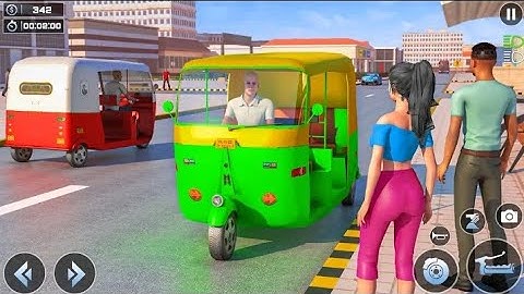 tuk tuk auto rickshaw driving simulator 3d - city rickshaw - Android gameplay