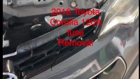 2014-2016 Toyota Corolla 120A Fuse (alternator fuse) Removal