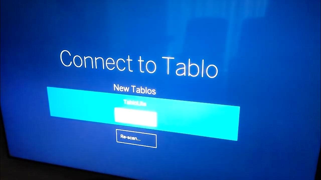 Tablo DVR to Smart TV Connection - YouTube