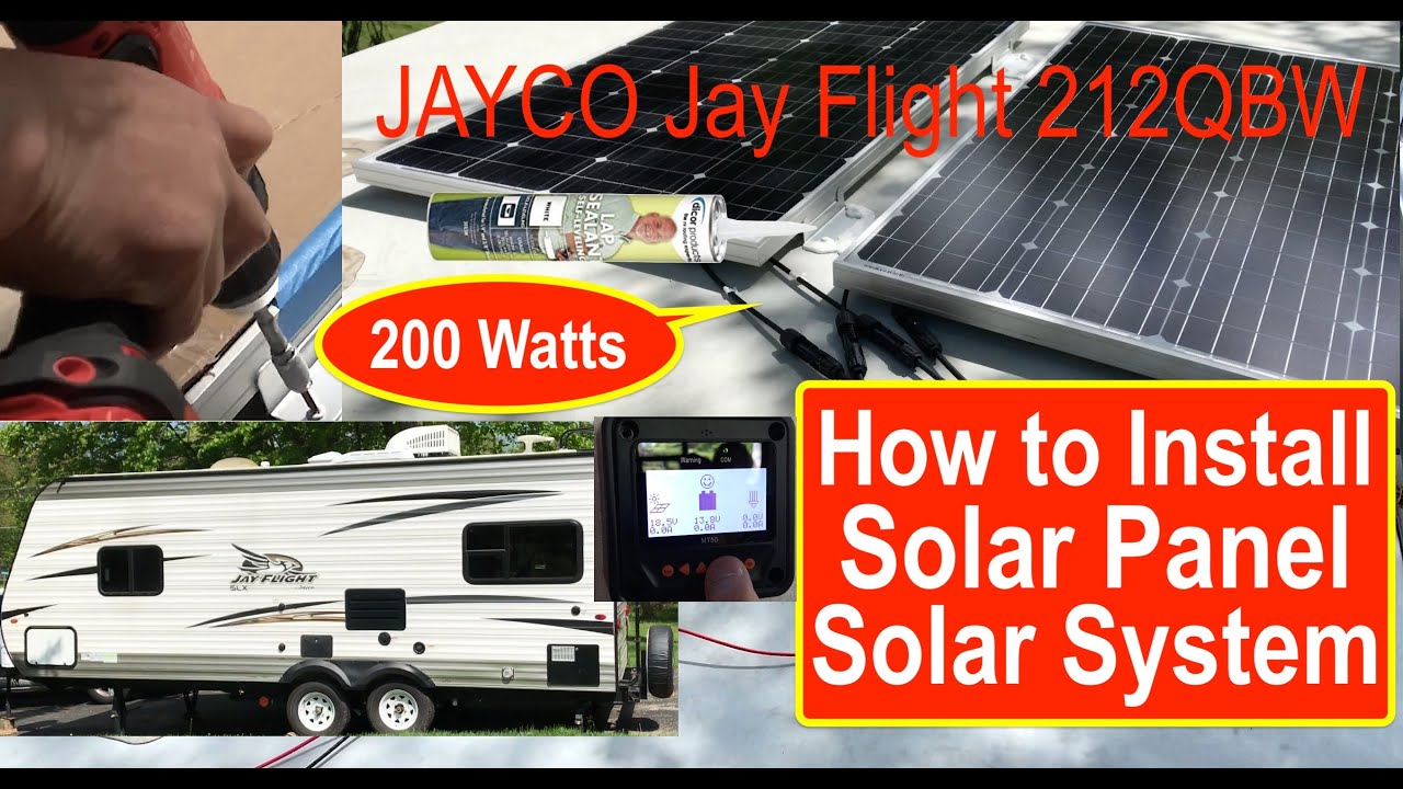 solar panel for travel trailer battery