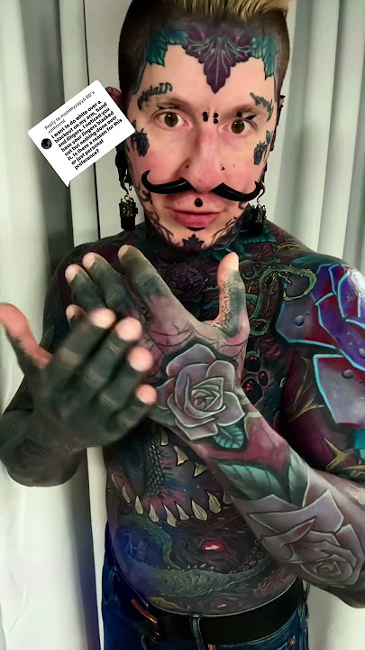 “Why haven’t you done color on black tattoos on your fingers?” #shorts
