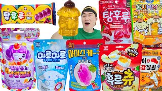 편의점 젤리 먹방 Convenience store jelly mukbang 탕후루 캔디 젤리  Ice Cream Candy jelly 재미있는영상 JJAEMI