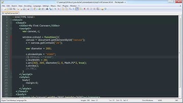 Circles & Arcs - HTML5 Canvas Basics Tutorial 4