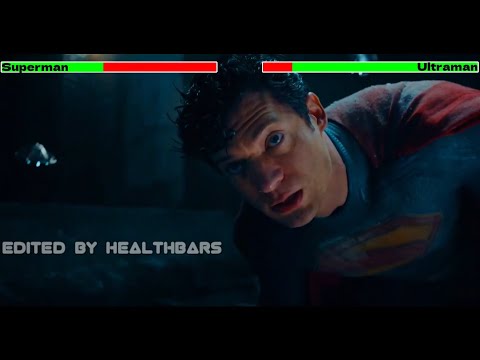 Superman vs. Ultraman with healthbars (1/2)