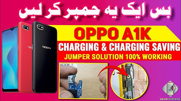 Oppo A1k charging ways || charging  solution / Charging not Saving Jumper #ANJUMREPAIRING