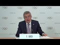 Press Conference with IOC President - 08.10.2020