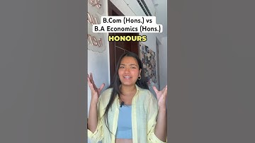BCom vs Economics Honours🔥 What should you choose? #cuet #cuet2024 #delhiuniversity #shorts