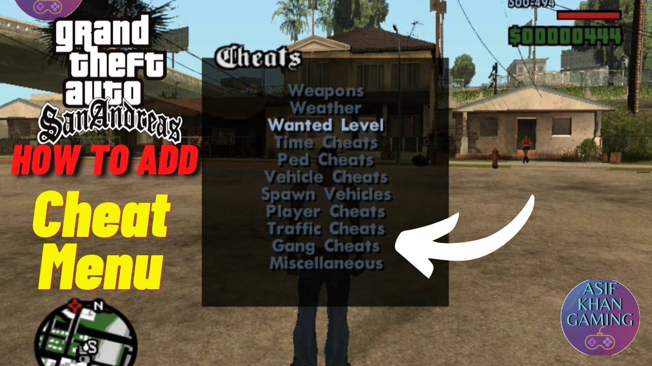 How to Add Cheat Menu in GTA San Andreas PC - YouTube