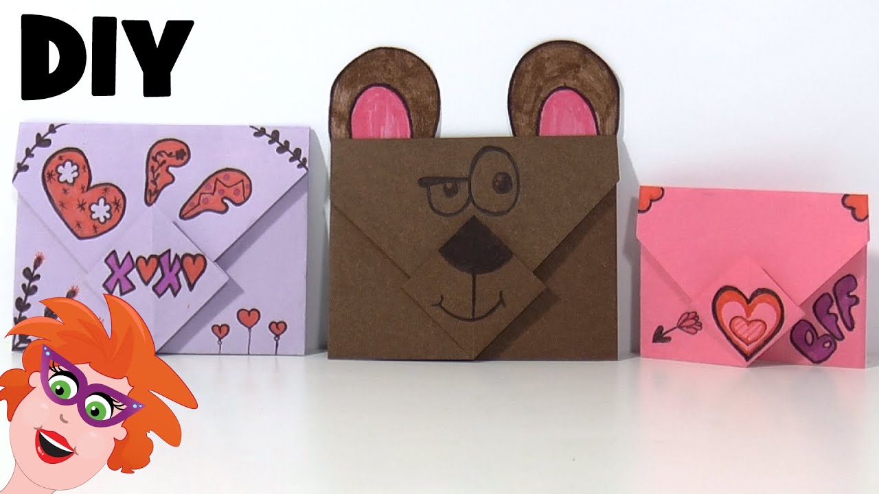 Betere DIY - zelf Enveloppen maken/vouwen van papier - YouTube YI-67