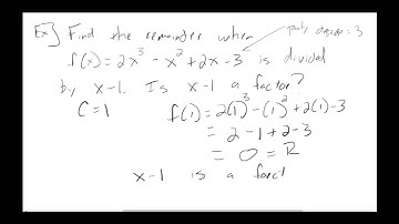 5.5 Remainder Theorem