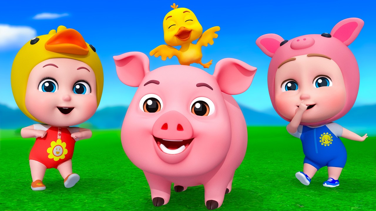 Con Lợn Éc ♫ Nhạc Thiếu Nhi Cho Bé Ăn Ngon - Hoạt Hình Thiếu Nhi Bé Tham Gia Hoạt Động Nông Trại