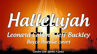 Hallelujah - Leonard Cohen \/ Jeff Buckley [Boyce Avenue cover] (Lyrics)