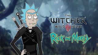 Rick and Morty Witcher Crossover - Witcher Rick Illustration - Adobe llustrator TIME LAPSE