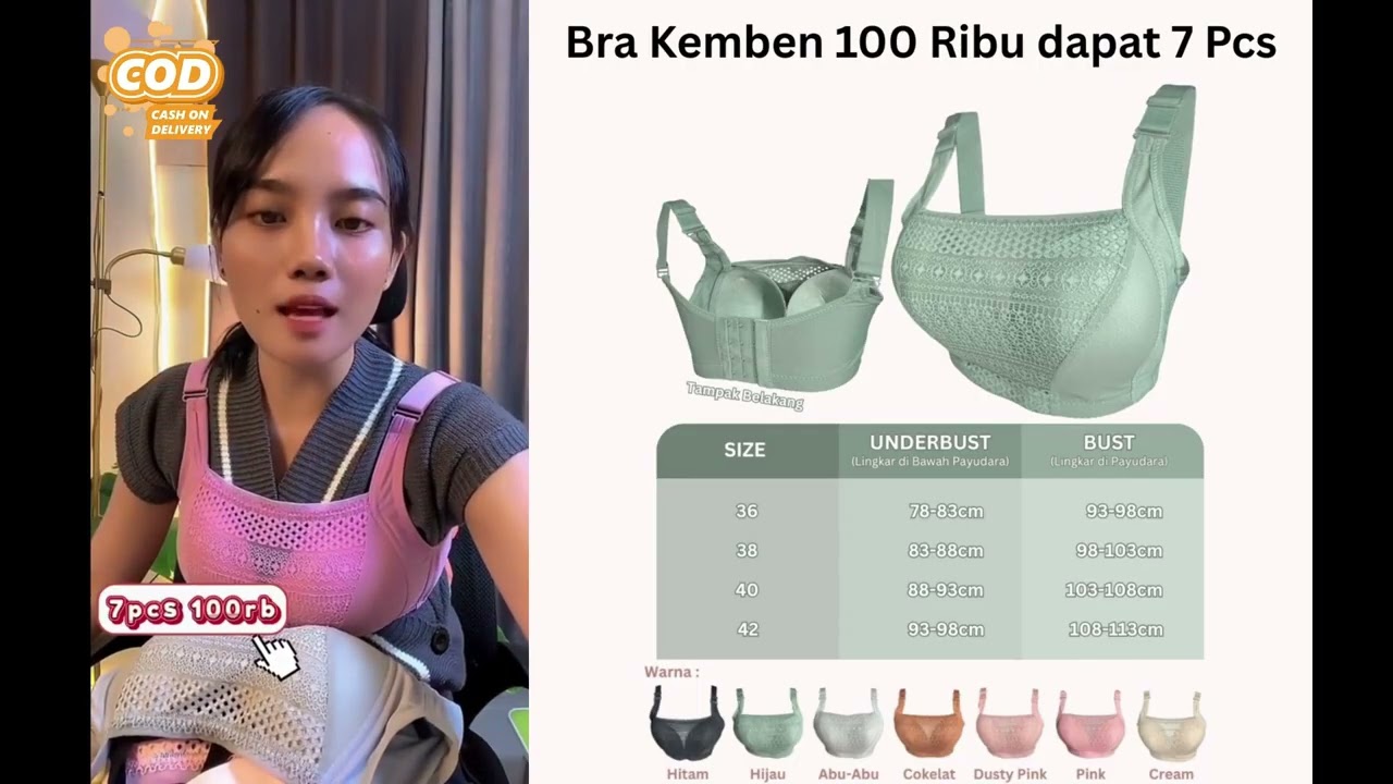 bra kemben 100rb dapat 7