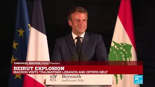 Beirut - Macron's speech: 