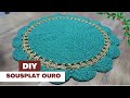 DIY - SOUSPLAT OURO SIMPLES DE FAZER - perfeito para iniciantes