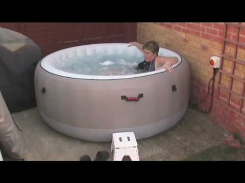 Linda in the Hot Tub