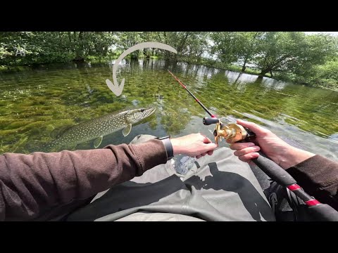 What is this NEW spot HIDING? Fishing and DISCOVERY by float tube!