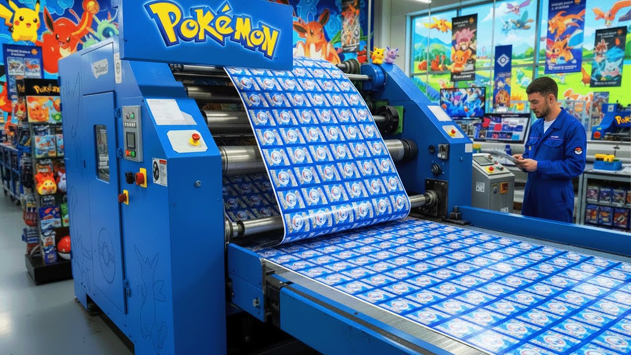 How Pokmon Cards are Made | Inside Biggest Pokmon Card Factory