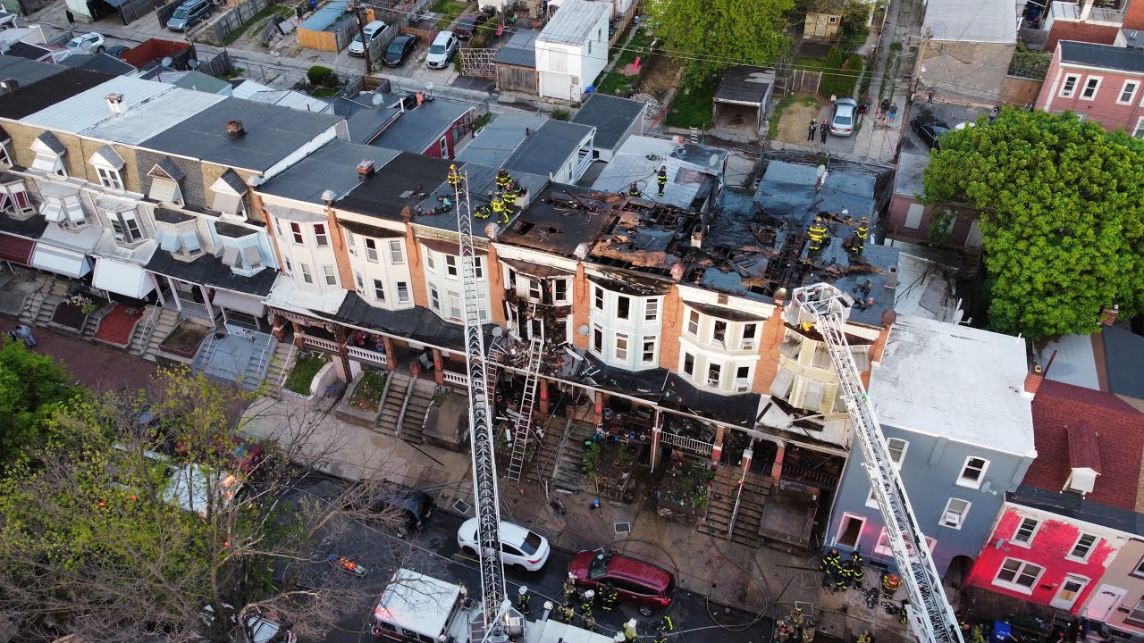 4th Alarm Struck for Row Home Fire, Reading, Pennsylvania 4.23.23