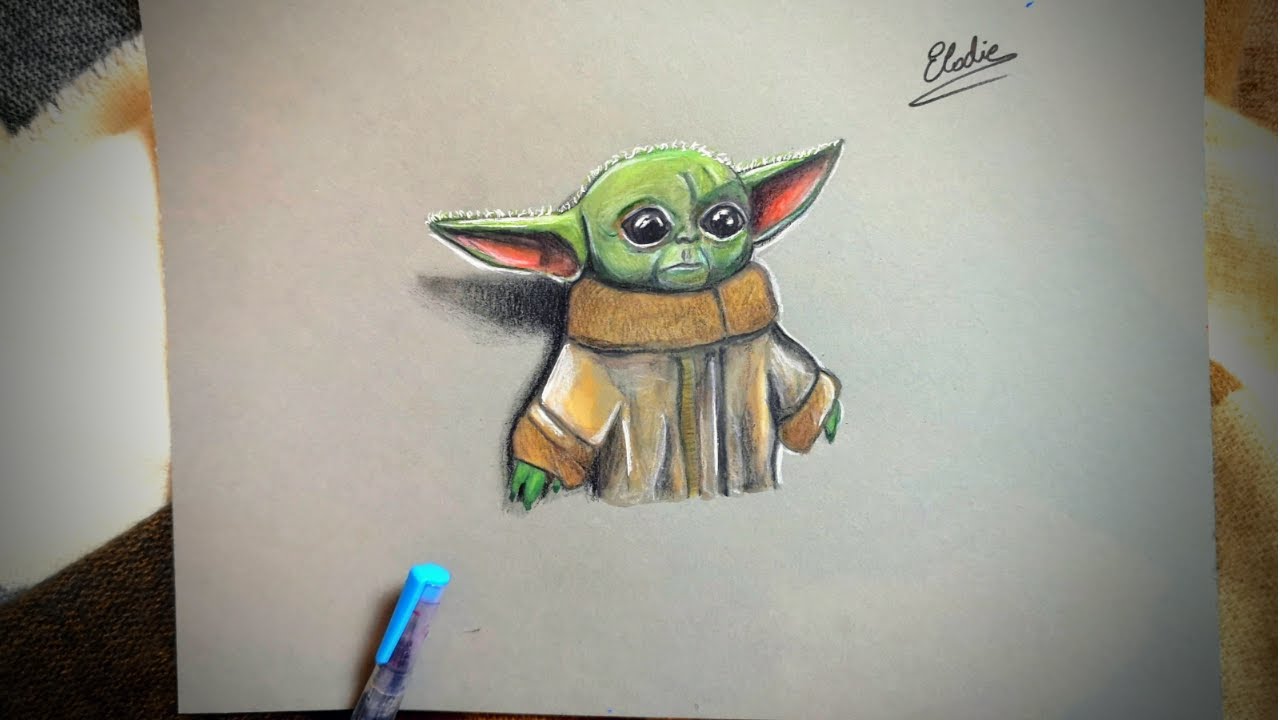 Dessin De Bebe Yoda The Mandalorian Star Wars Youtube