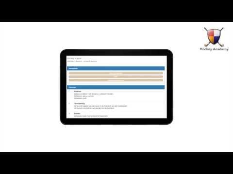 Uitleg web app HockeyAcademy