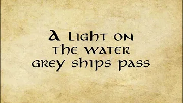 Into the West - Annie Lennox lyrics video from The Lord of the Rings : The Return of the King