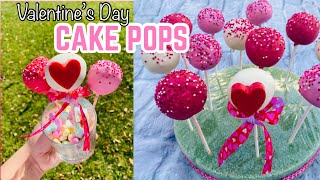 HOW TO MAKE CAKE POPS | VALENTINES DAY CAKE POPS | EASY DIY Cake Pop Recipe