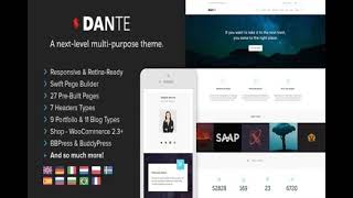 Dante - Responsive Multi-Purpose WordPress Theme Nulled Download Working
