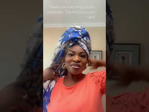 Simple Gele With Ankara Headwrap Ankara Turban Tutorial Trending Youtubeshorts Beautiful