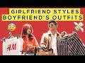 Girlfriend Styles Boyfriend's Outfits (and Vice Versa) | Styling Challenge 2018