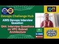 AWS Devops Interview Question: Q44: Interview Questions on VPC Subnet Architecture
