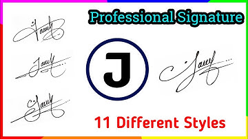 Signature ideas for letter J ||  Stylish signature making