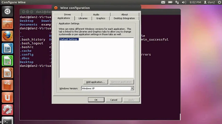 Install and run WINE in Linux, Ubuntu 11.10