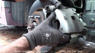 Nissan Altima front brake pad replacement simple and easy by Cody the Car Guy 81,400 views 5 years ago 4 minutes, 22 seconds