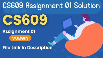 CS609 Assignment 1 Solution By VUBWN | CS609 Assignment 1 100% Correct Solution With file | CS609
