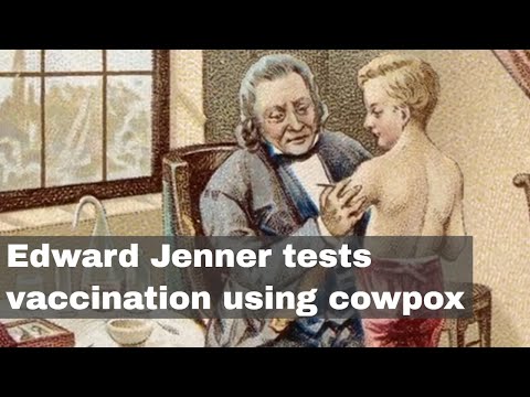 14th May 1796: Edward Jenner tests vaccination against smallpox using cowpox infection