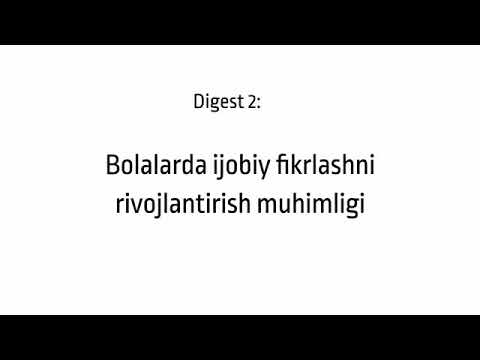 Video: Ijobiy Fikrlash: Buning Ortida Nima Bor?