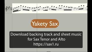 Yakety Sax - sheet music for Saxophone Tenor (The Benny Hill Show)