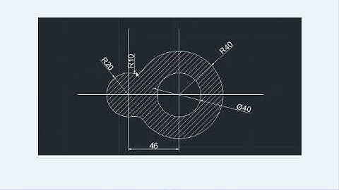رسم الاشكال الهندسية الشكل 1 باستخدام برنامج الاوتوكاد AutoCad 2D